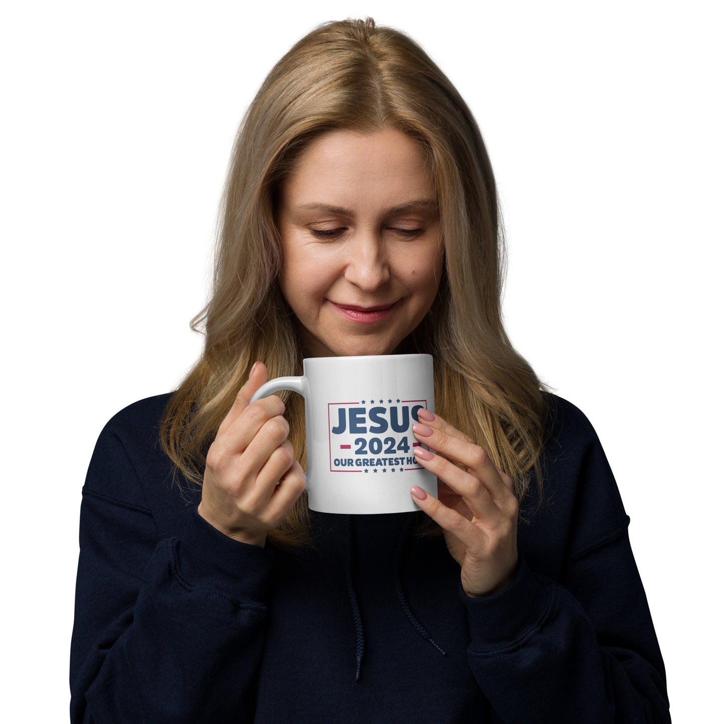 JESUS 2024 White glossy mug