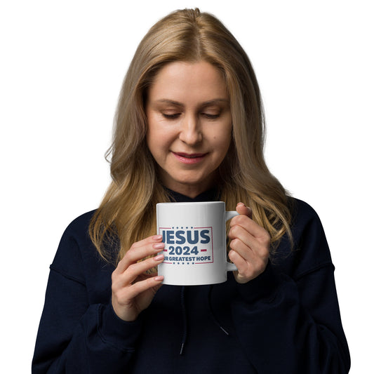 JESUS 2024 White glossy mug